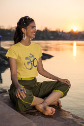 Crop Top with "OM" Print